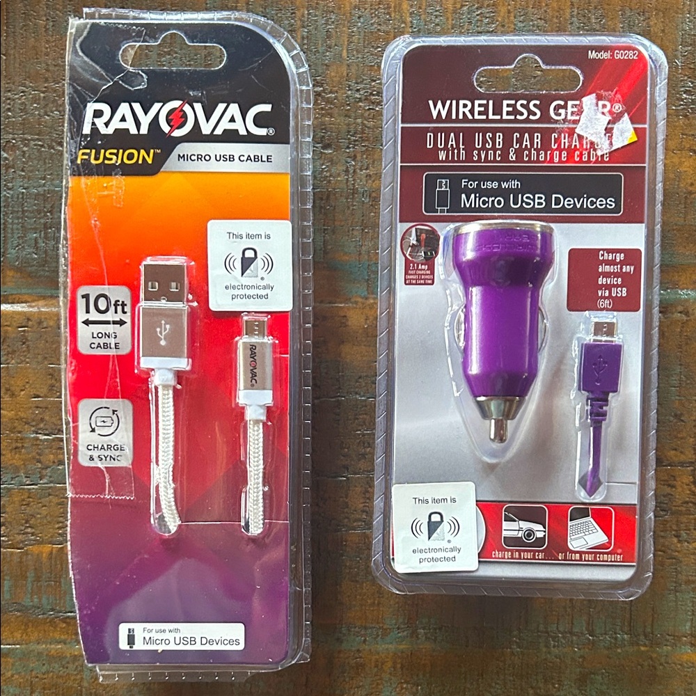 NEW Micro USB Cable charger & car